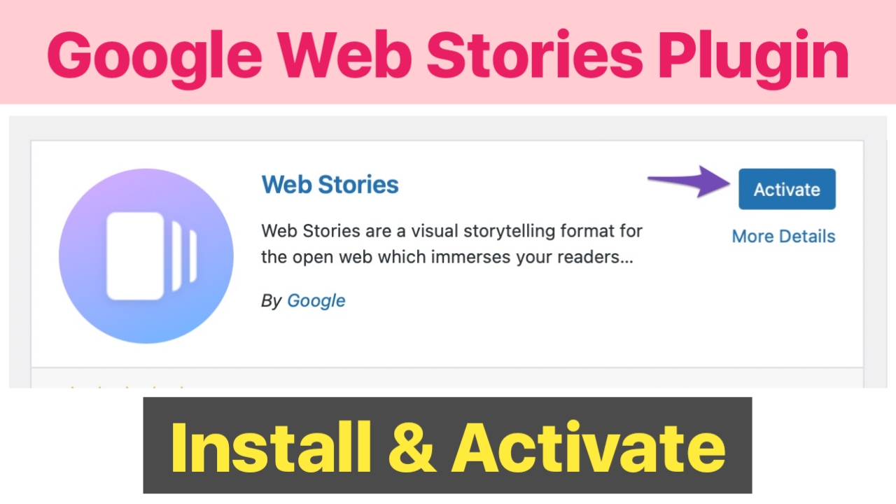 Google web stories plugin 