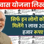 PM Awas Yojana new beneficiary list